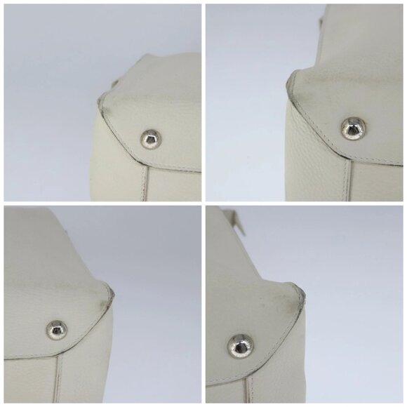 LOUIS VUITTON Naxos Cabas Hand Bag Leather White - Picture 16 of 16